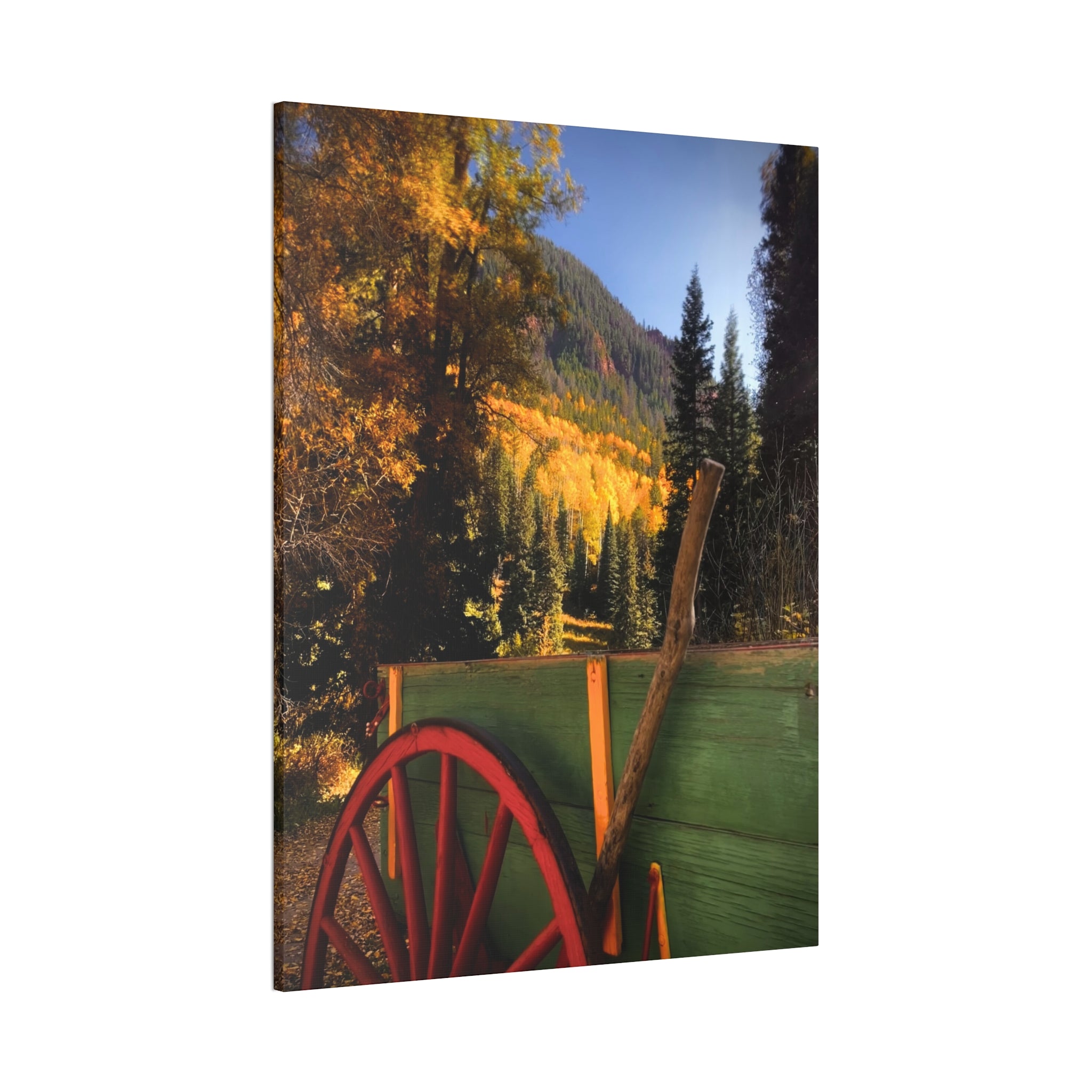 fall wagon wheel