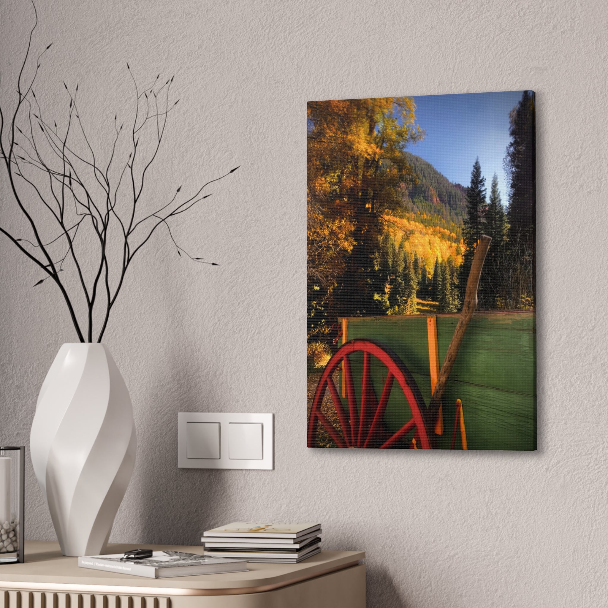 fall wagon wheel