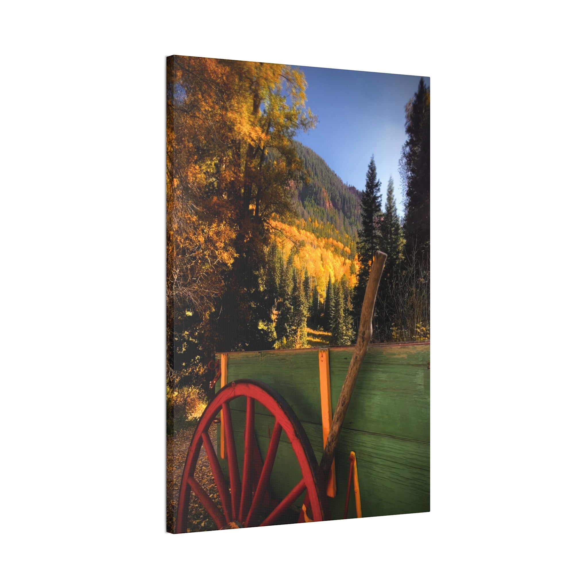 fall wagon wheel