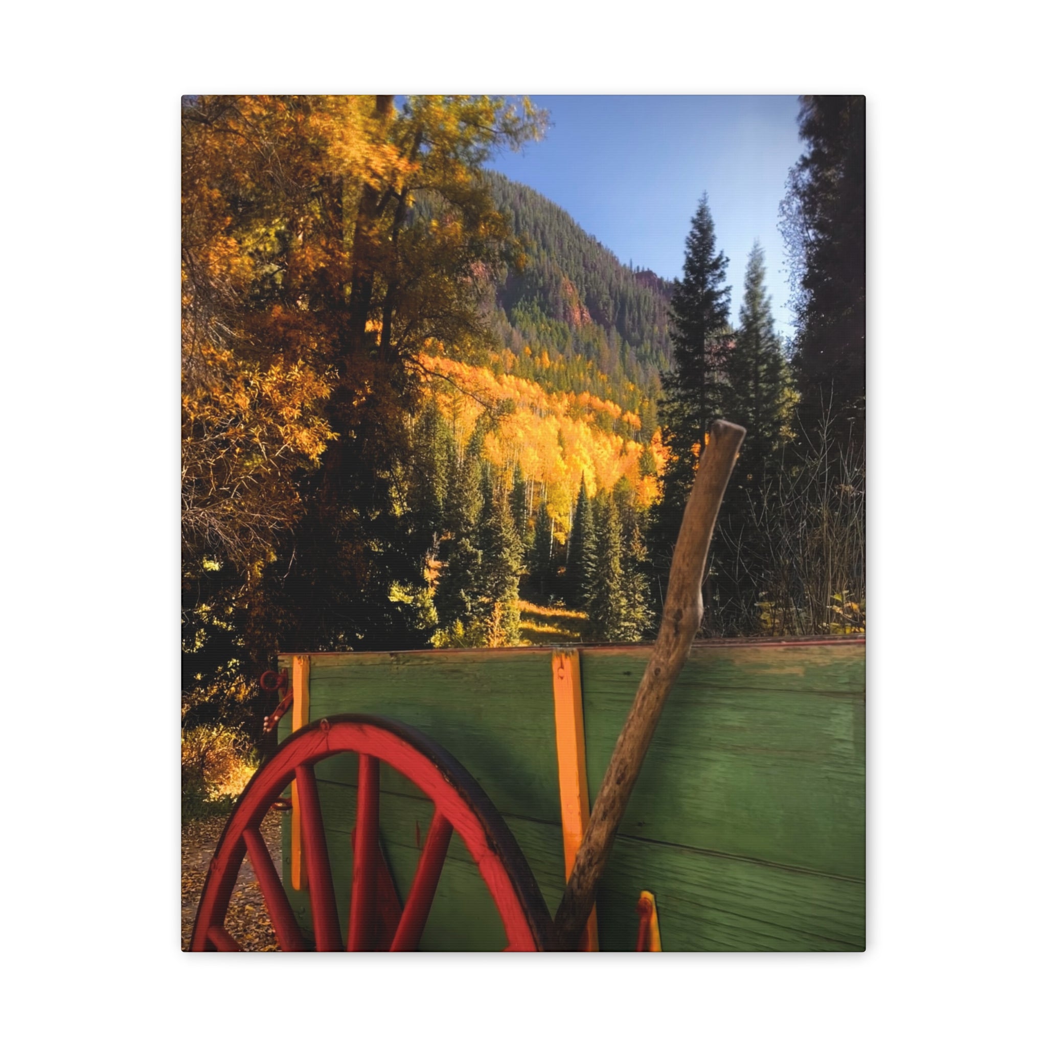 fall wagon wheel