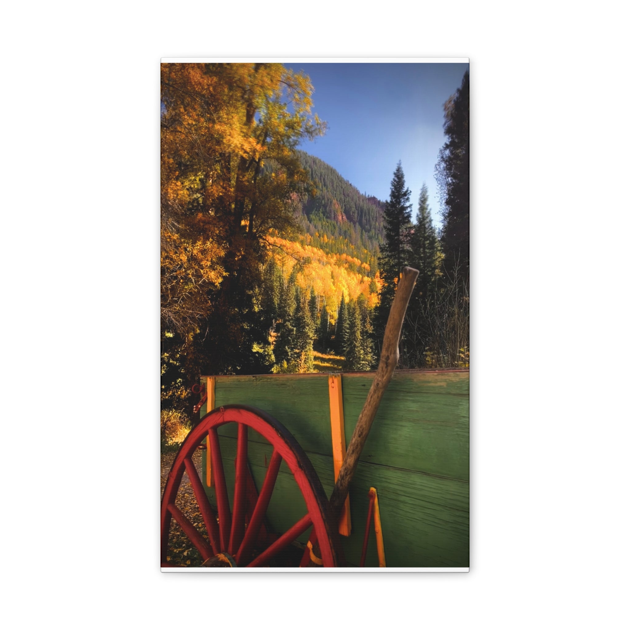 fall wagon wheel