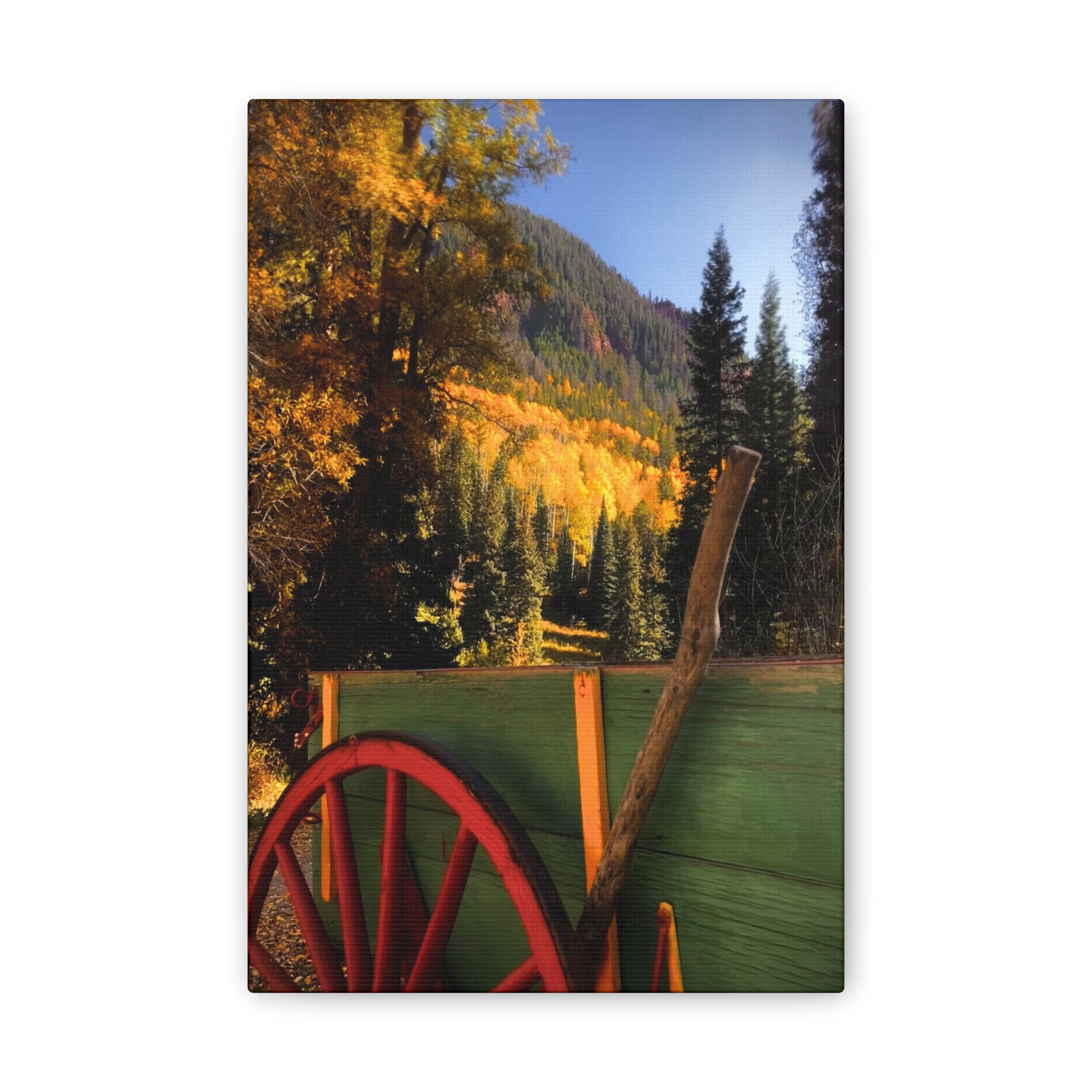 fall wagon wheel