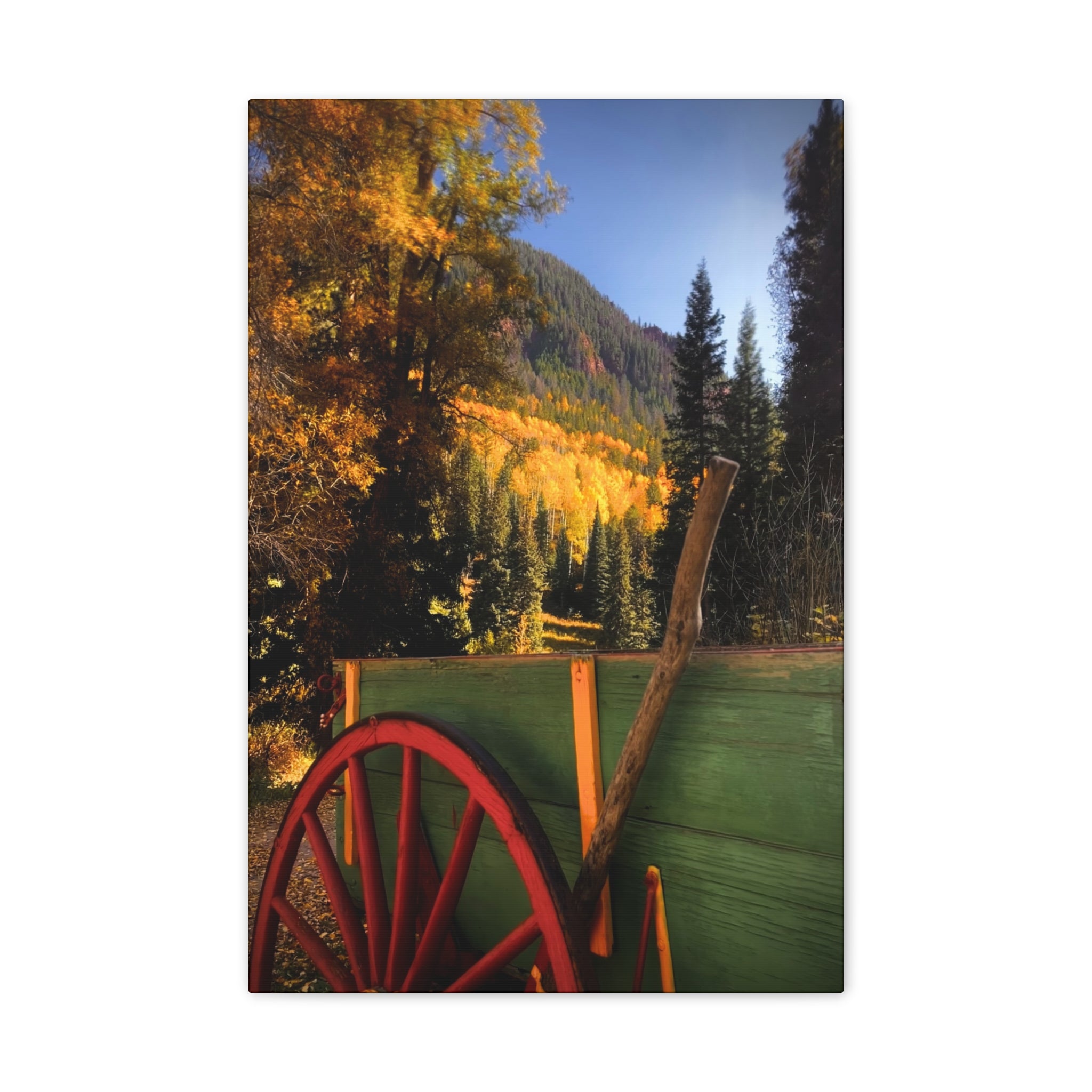 fall wagon wheel