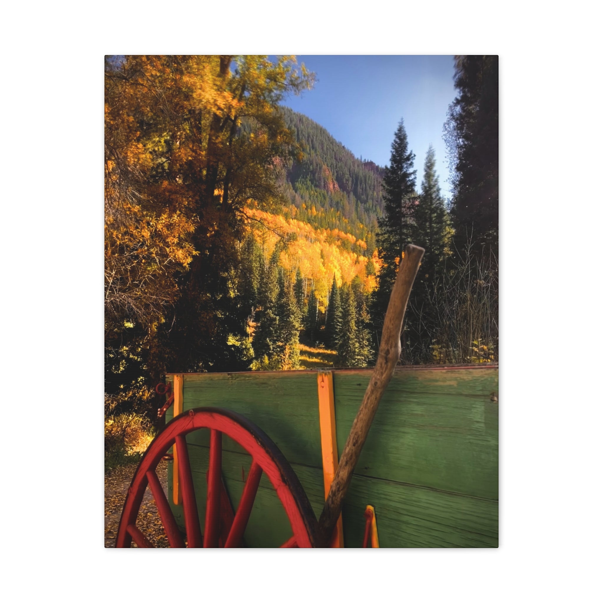 fall wagon wheel
