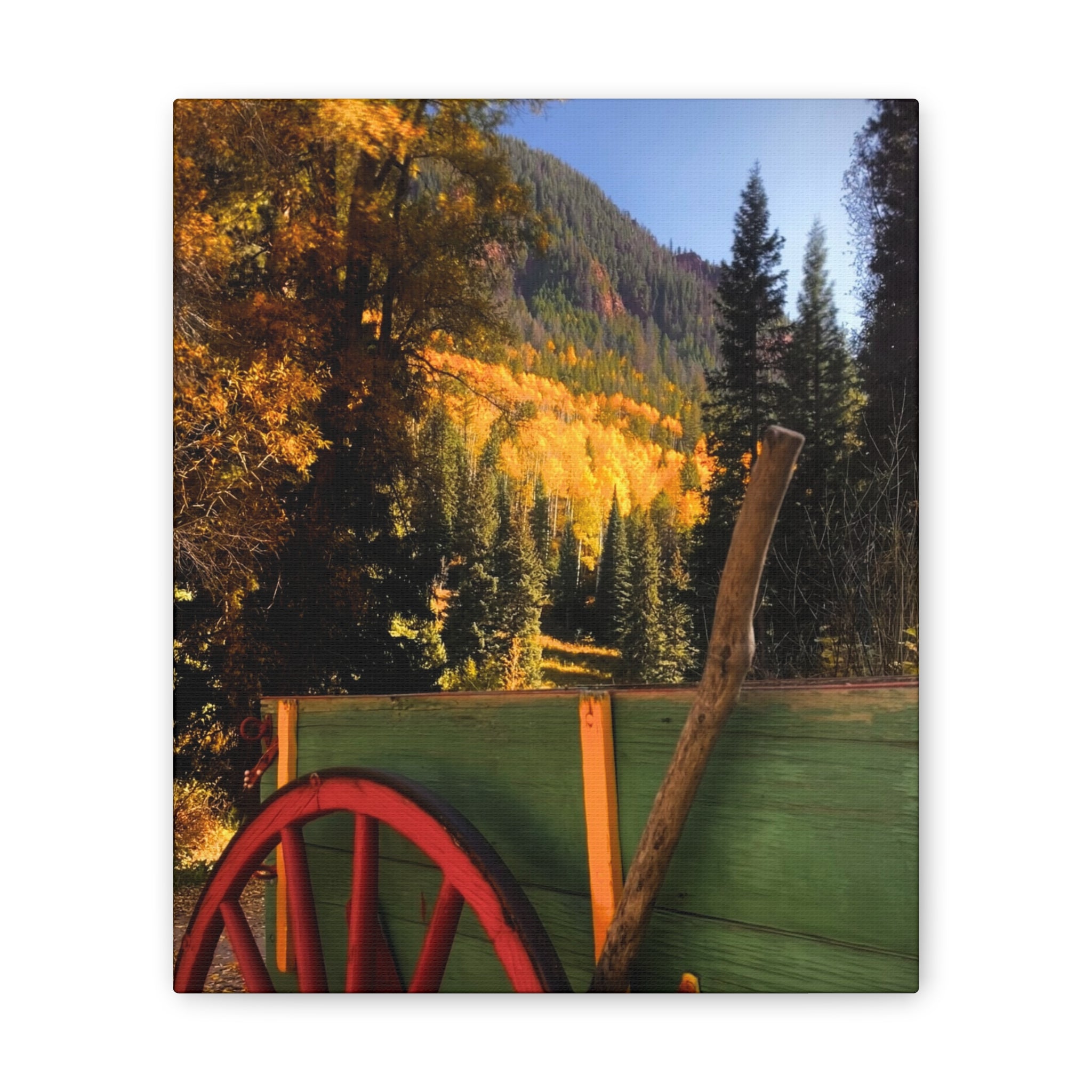 fall wagon wheel