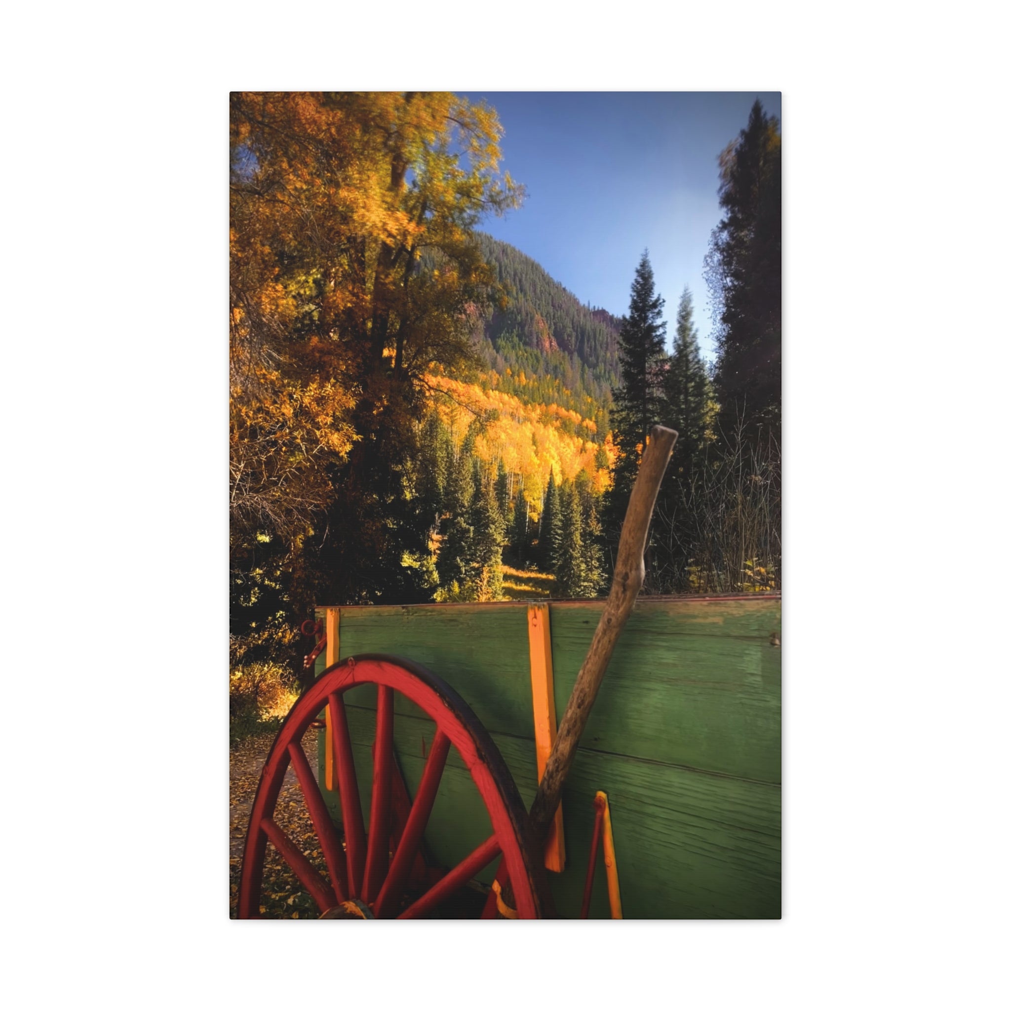fall wagon wheel