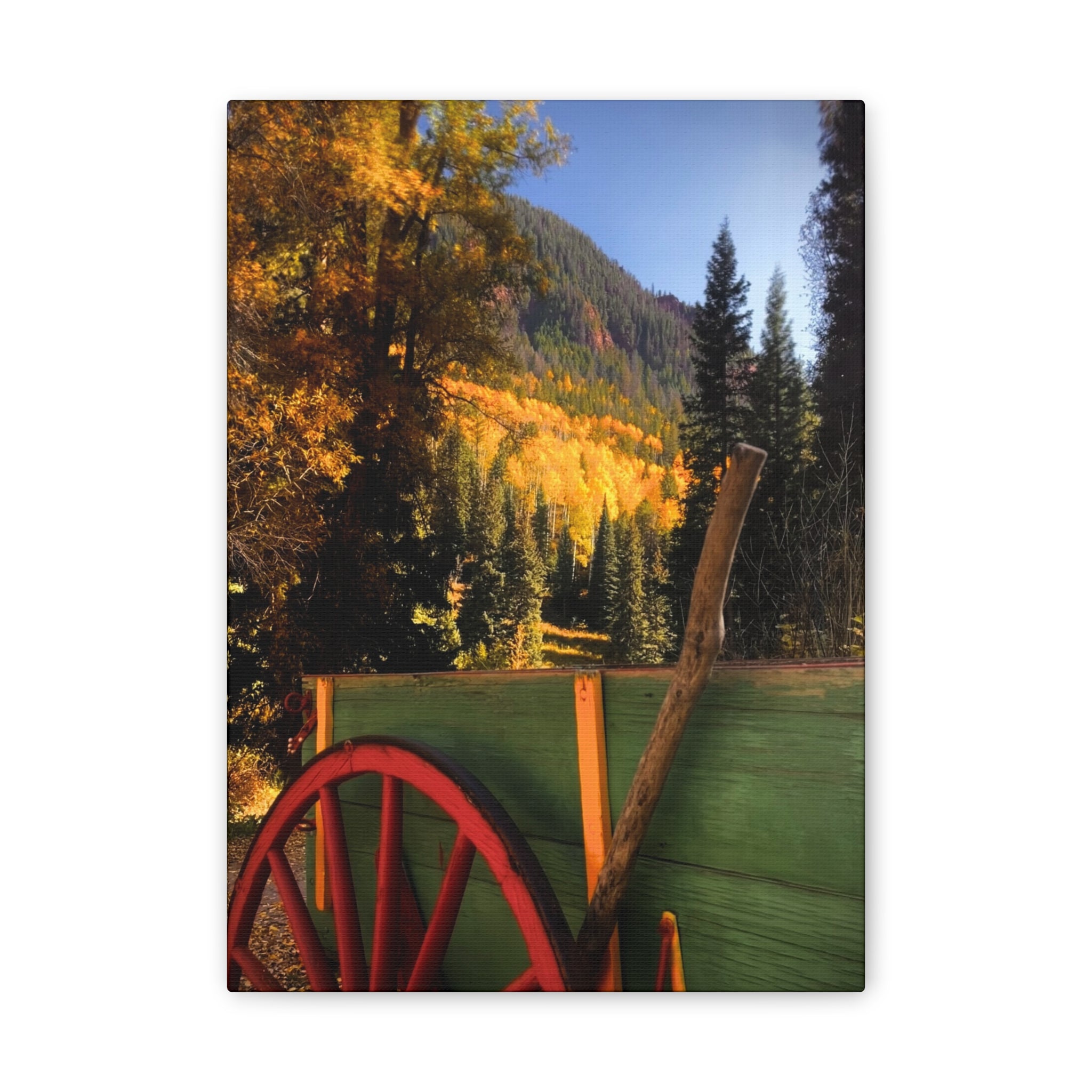 fall wagon wheel