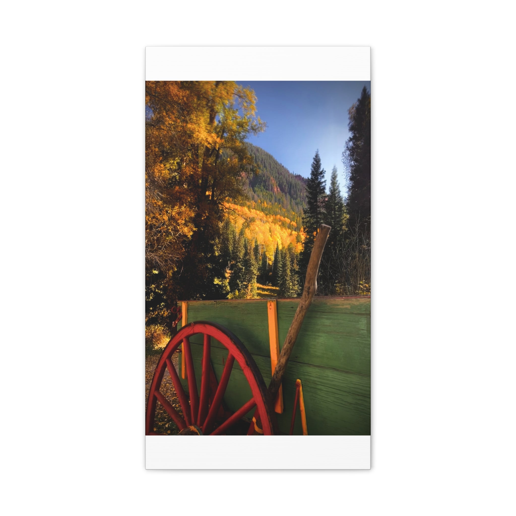 fall wagon wheel