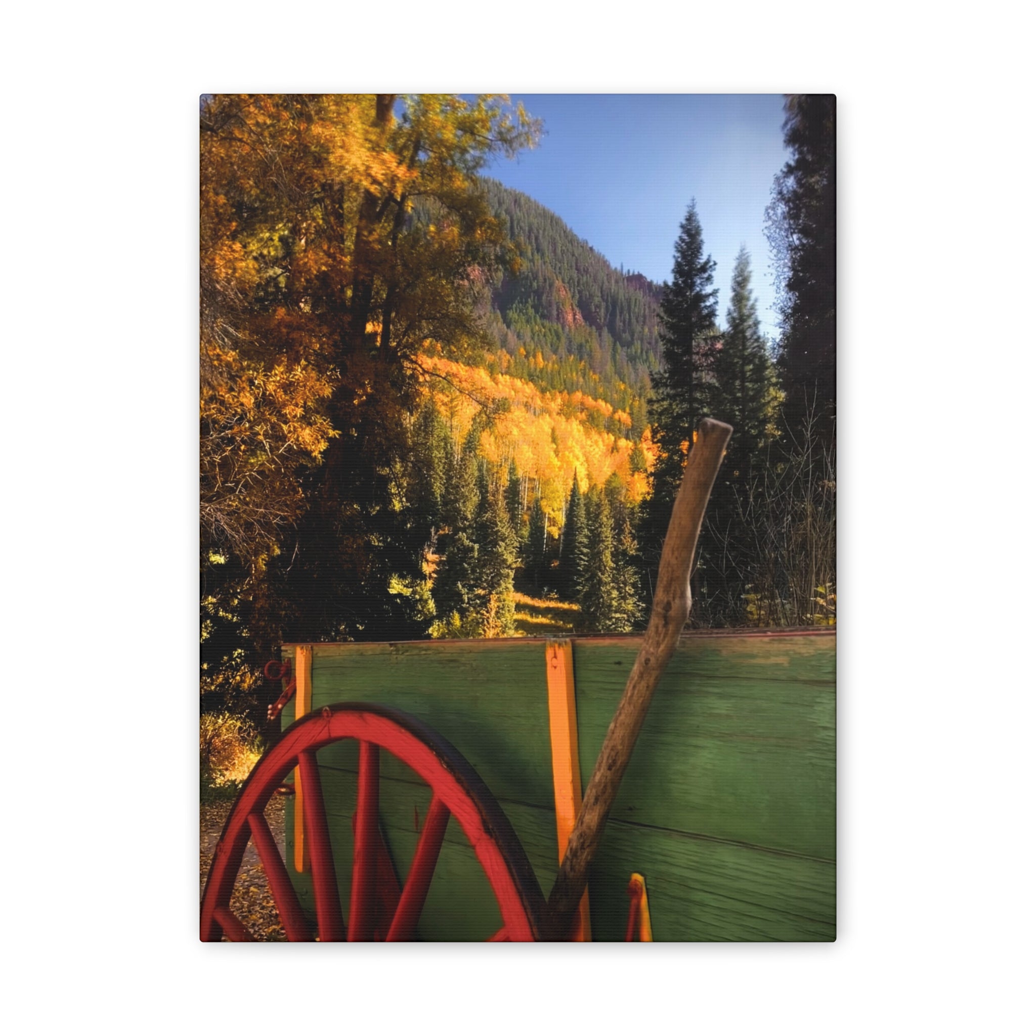 fall wagon wheel
