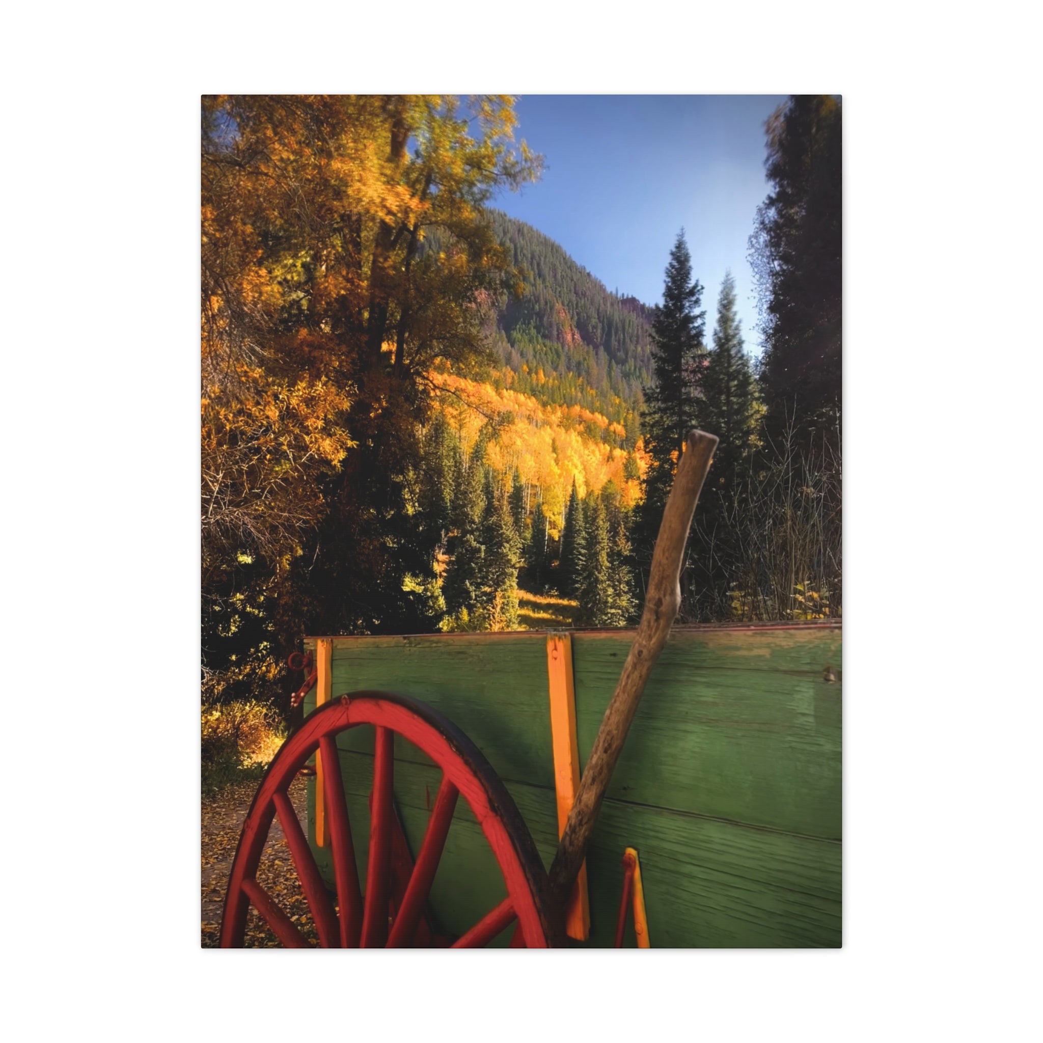 fall wagon wheel