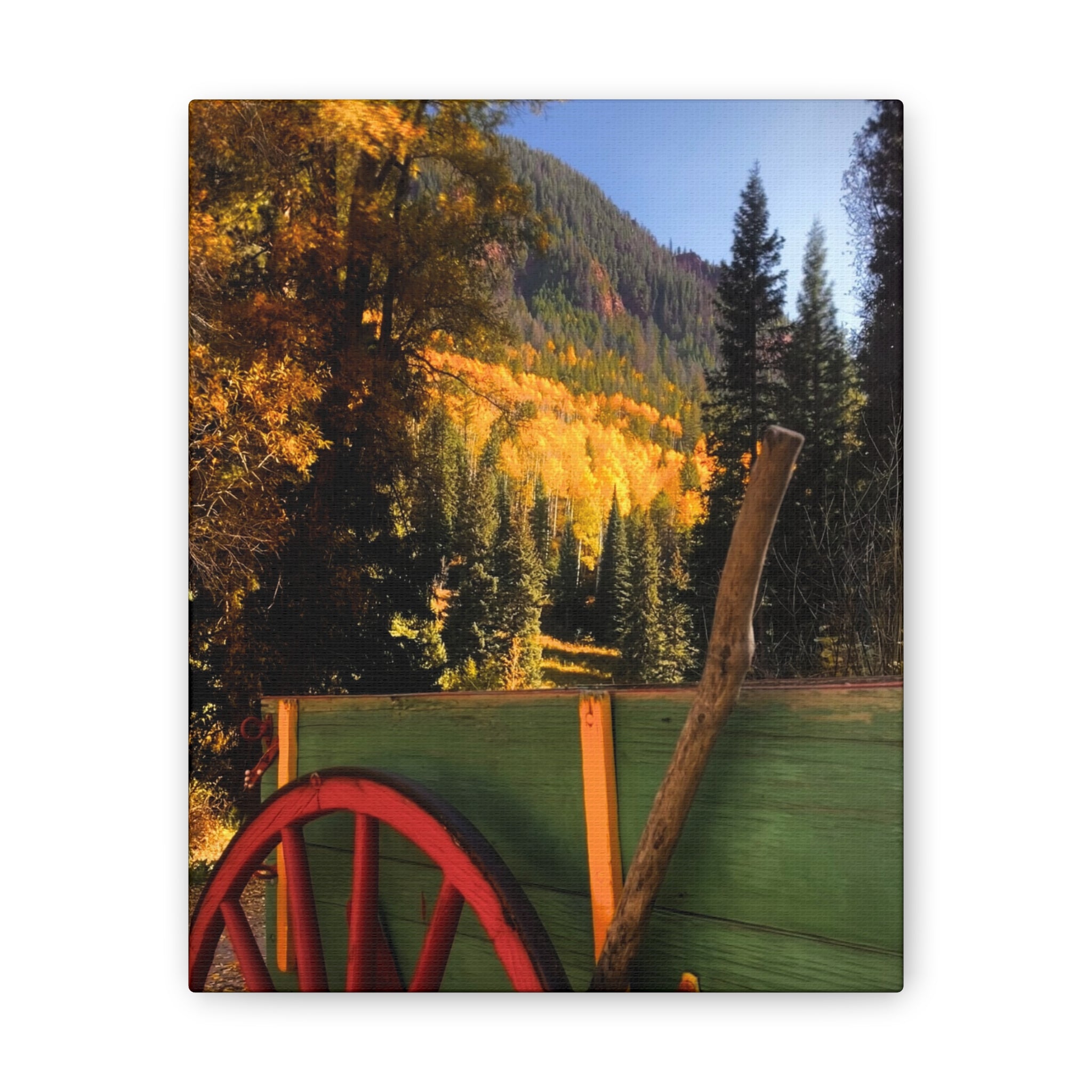 fall wagon wheel