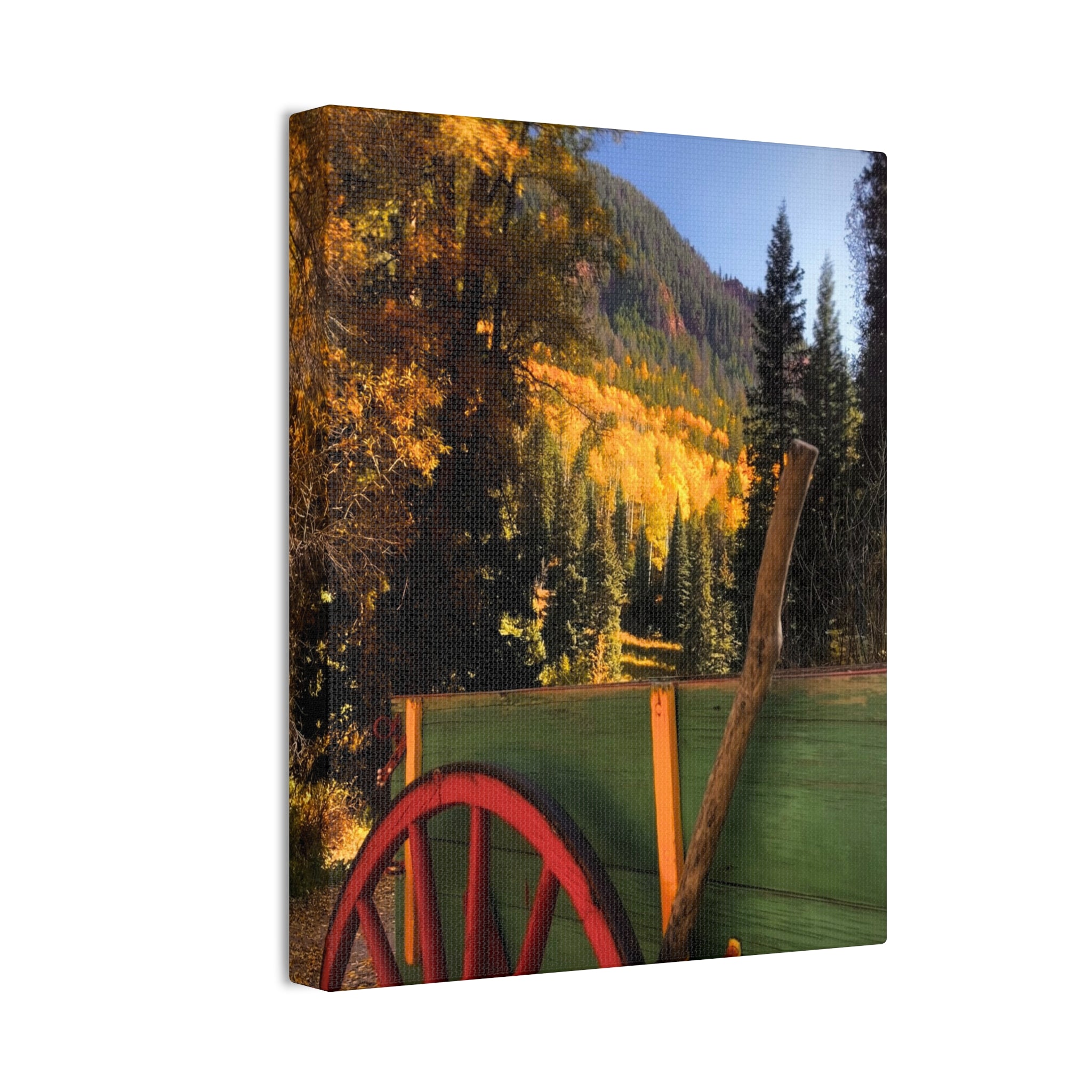 fall wagon wheel