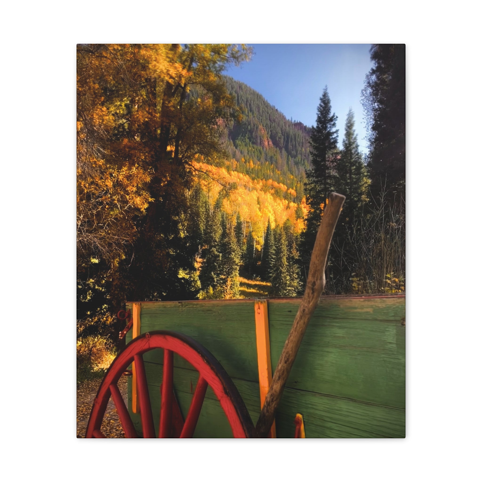 fall wagon wheel